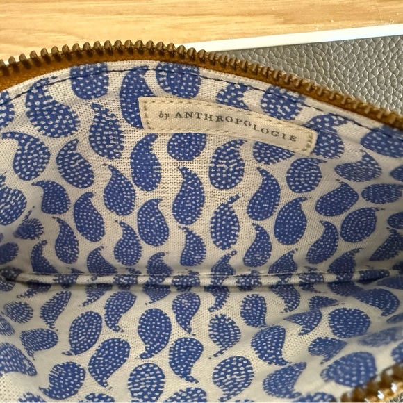 Anthropologie Zippered Mustard Wallet/Pouch - Picture 2 of 3